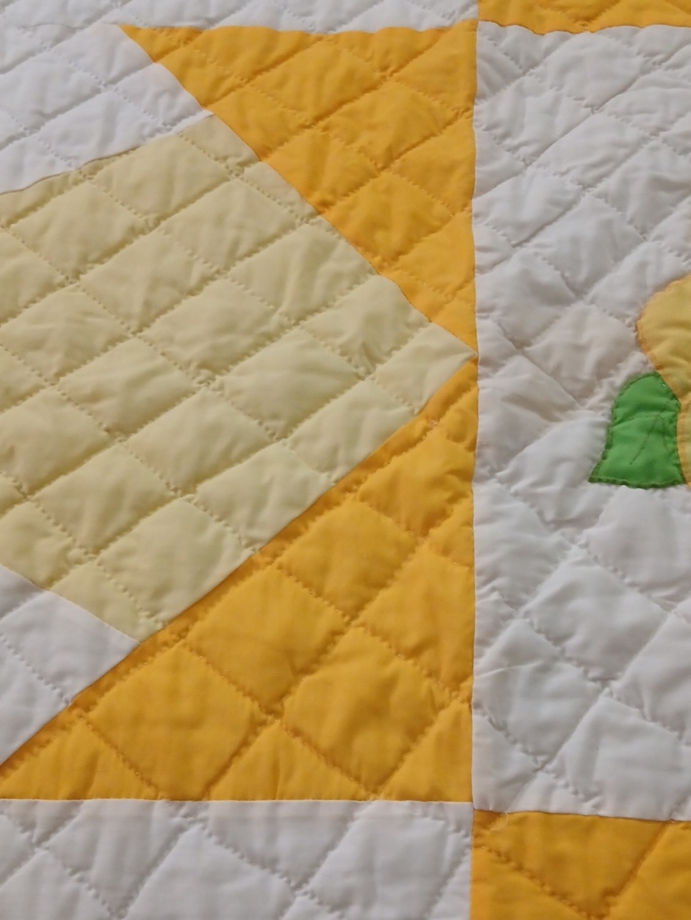 Handmade Floral Quilt - Picture 10 of 16
